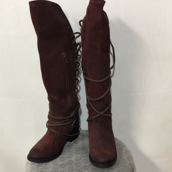 Freebird Coal burgundy boots - Picture 2 of 14